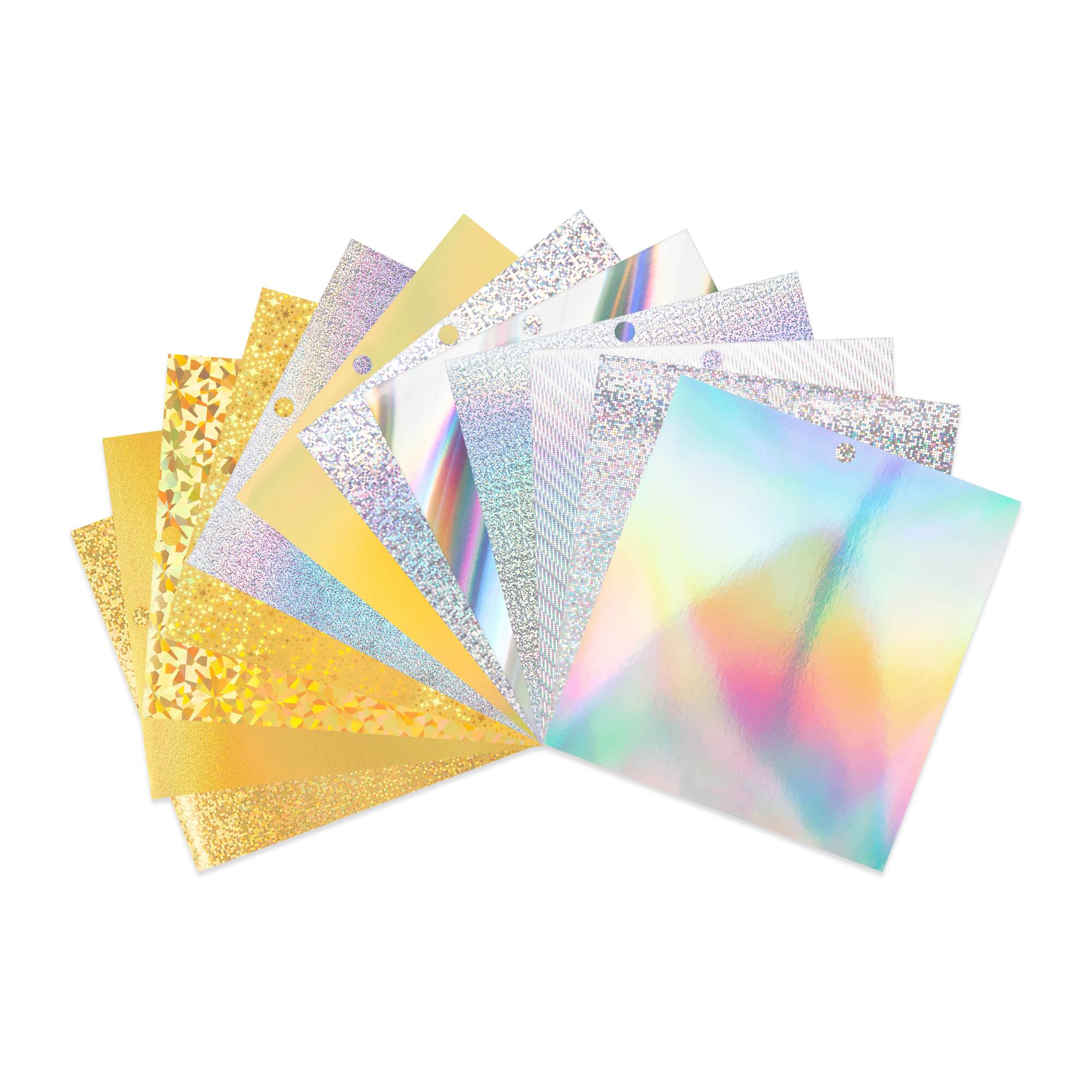 12 Pack: 6" x 6" Holographic Prints Paper Pad by Recollections™